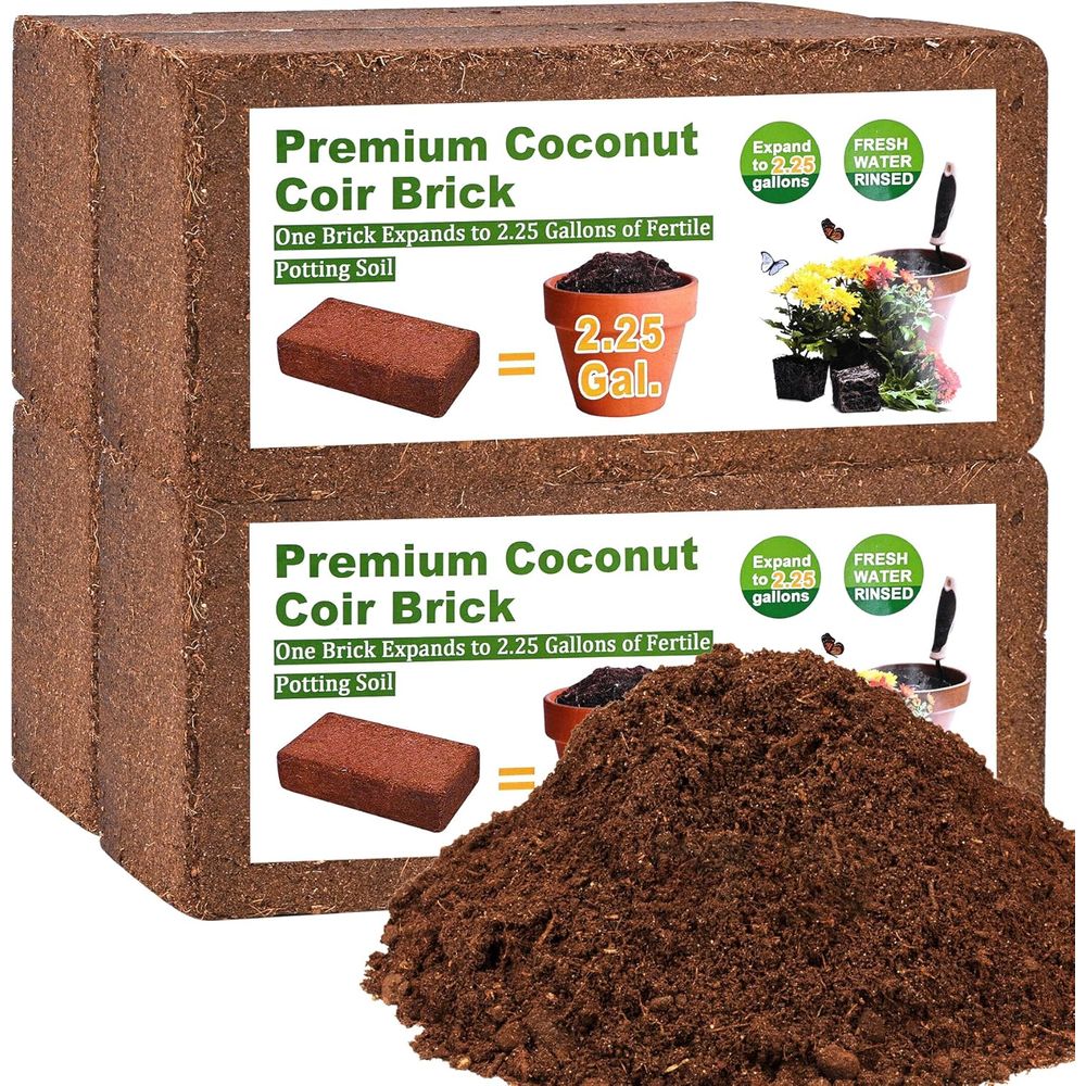 Substrate Coconut Fiber - Органический кокосовый субстрат (4 прессованных брикета),