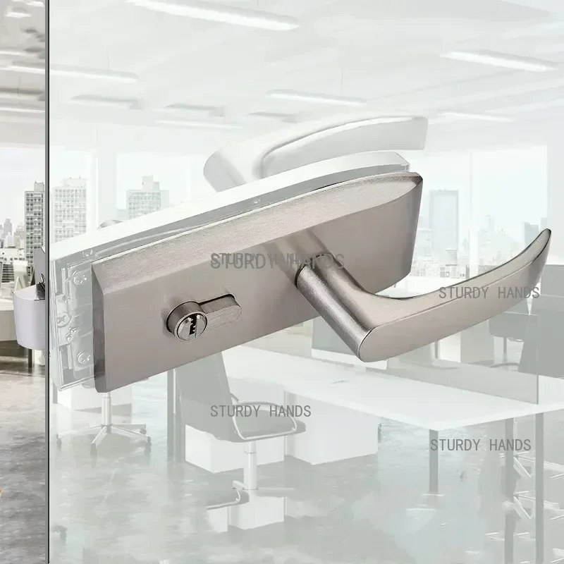 Glass Door Hinge - Офисный стеклянный дверной замок для ванной