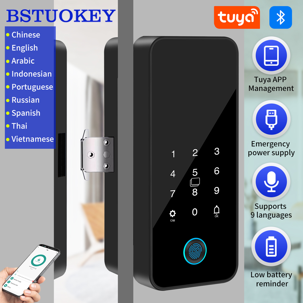 Glass Door Hinge - Tuya Smart Life Bluetooth стеклянный дверной