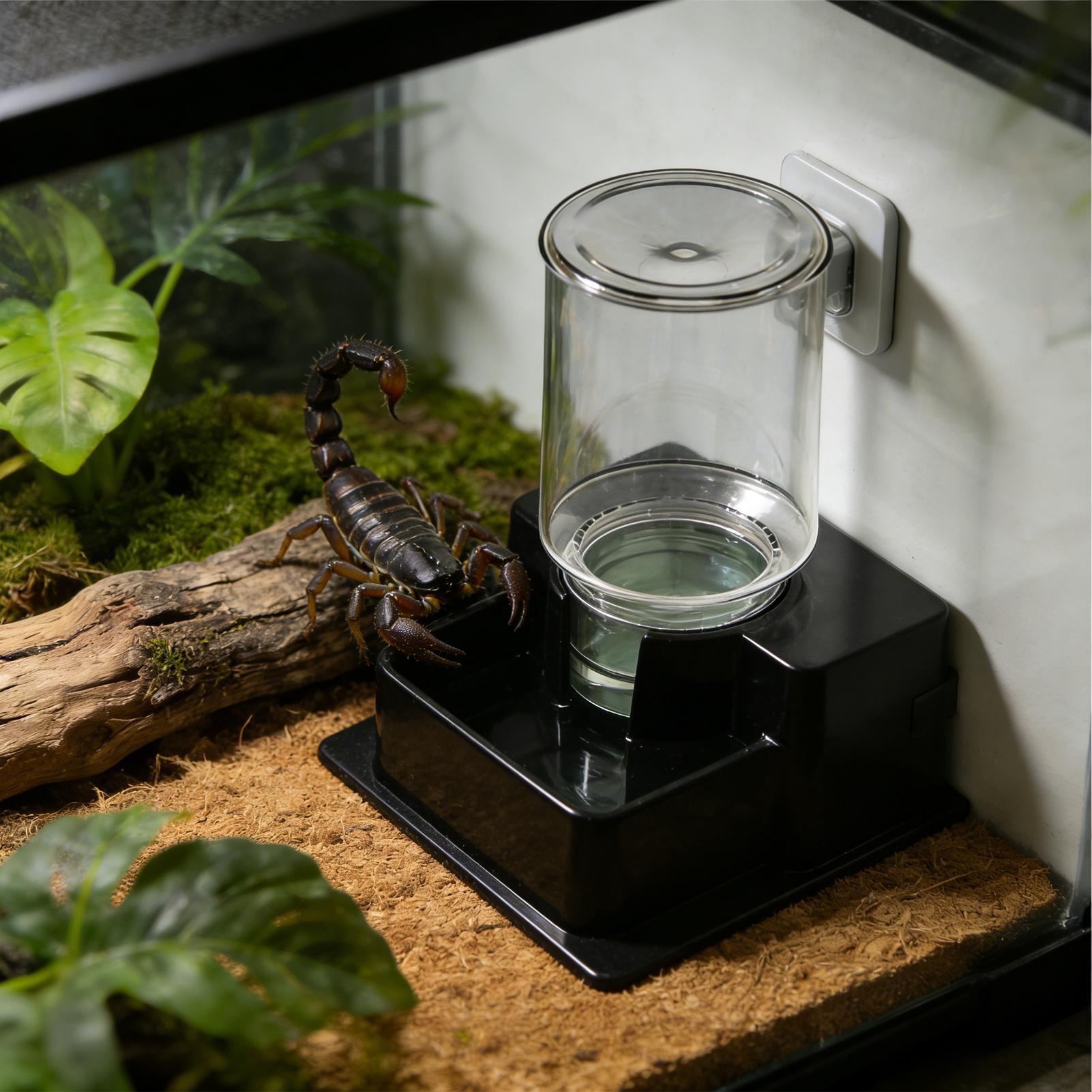 Water Dish Reptile - Автоматическая поилка для рептилий, многоразовый контейнер,