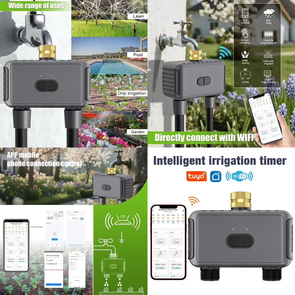 Timer Dual Outlet - WAP01 Умный таймер полива с Wi-Fi