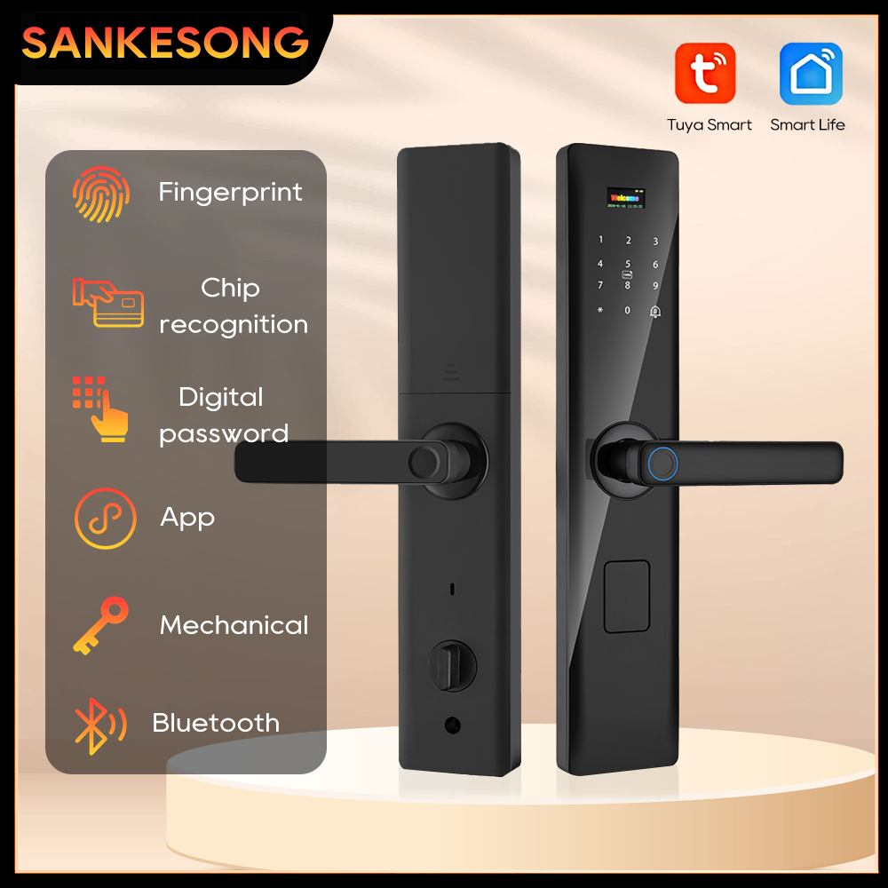 Glass Door Hinge - Умный дверной замок SANKESONG с Wi-Fi