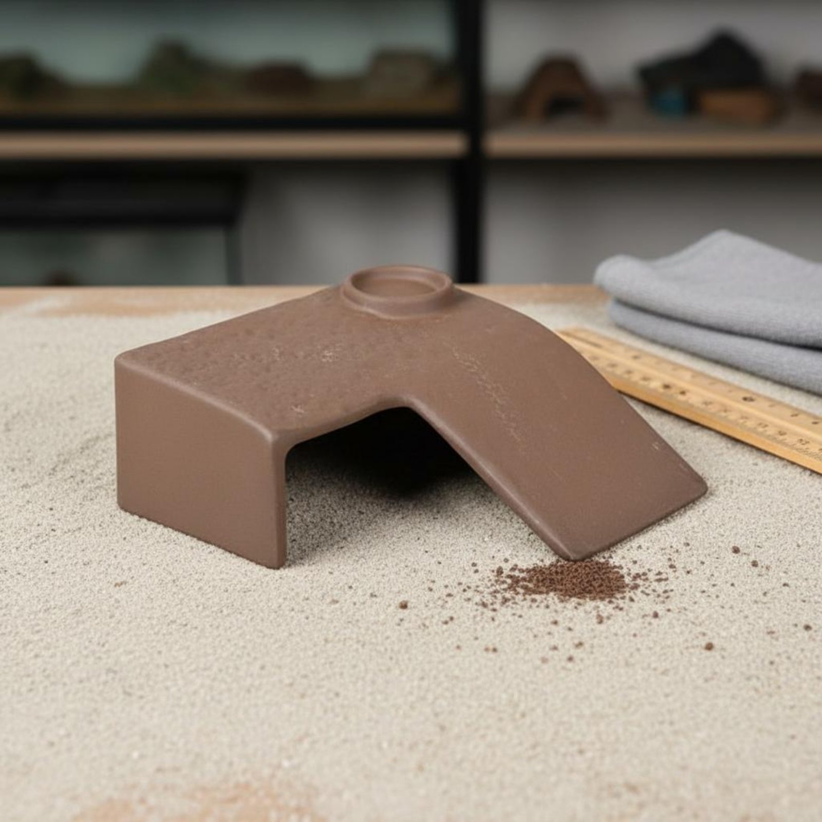 Hide Cave Ceramic - Платформа-пещера для черепах с двусторонним использованием,