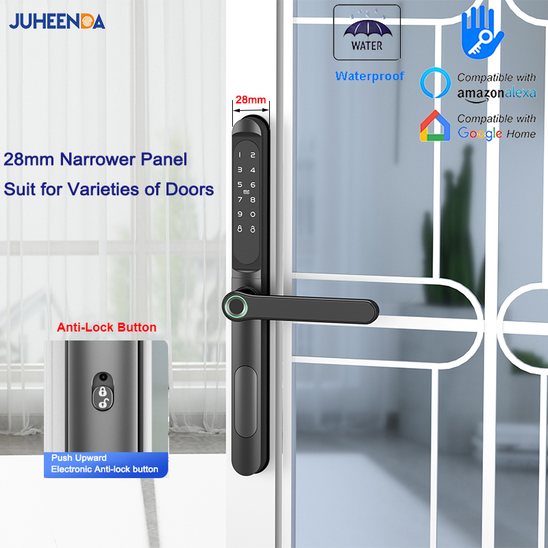 Glass Door Hinge - Умный алюминиевый дверной замок с приложением