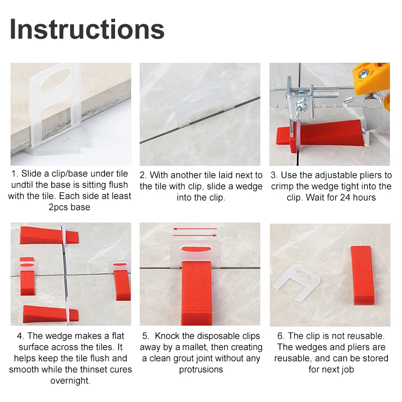 100 шт. клипс для выравнивания – обзор и цена Ceramic Tile Floor