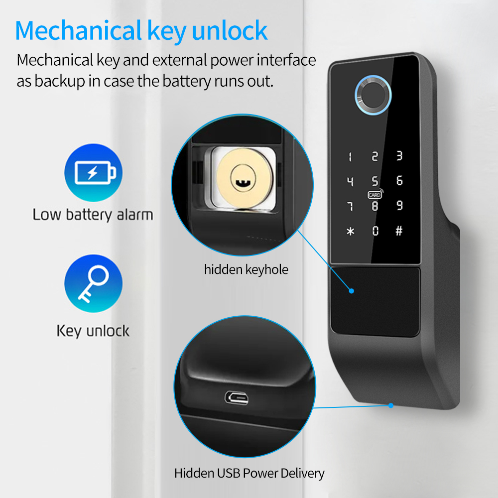 IP65 Водонепроницаемый TTLock  – обзор и цена Glass Door Hinge