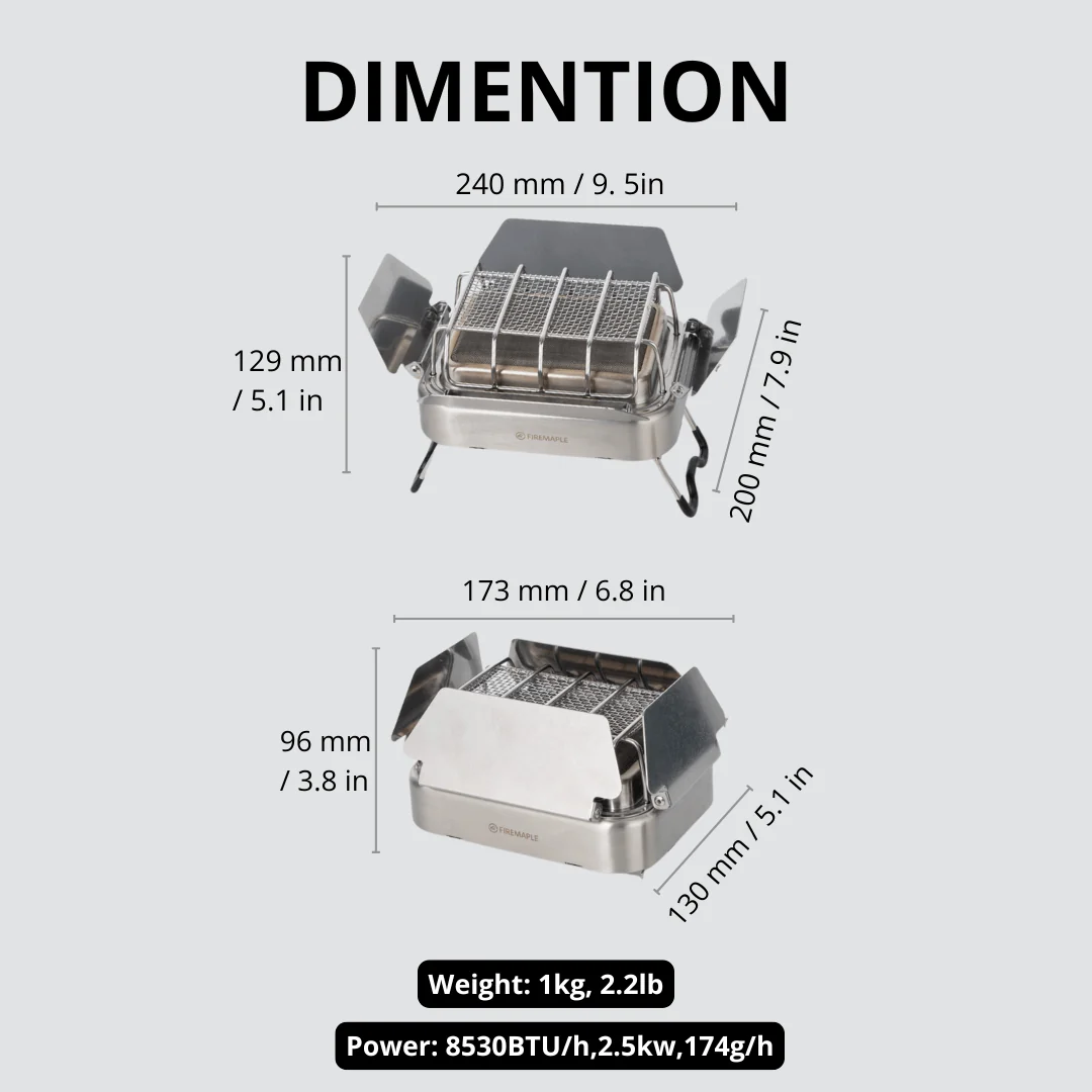 Газовая походная плита Fire-Ma – обзор и цена Ceramic Heat Emitter