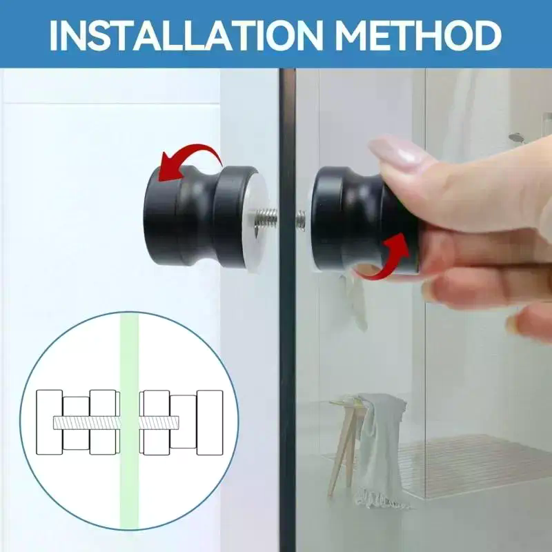 Стильная ручка для стеклянных  – обзор и цена Glass Door Hinge