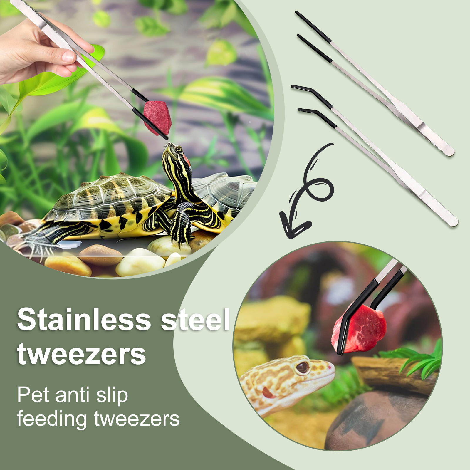 Длинные щипцы для кормления ре – обзор и цена Feeding Tong Stainless