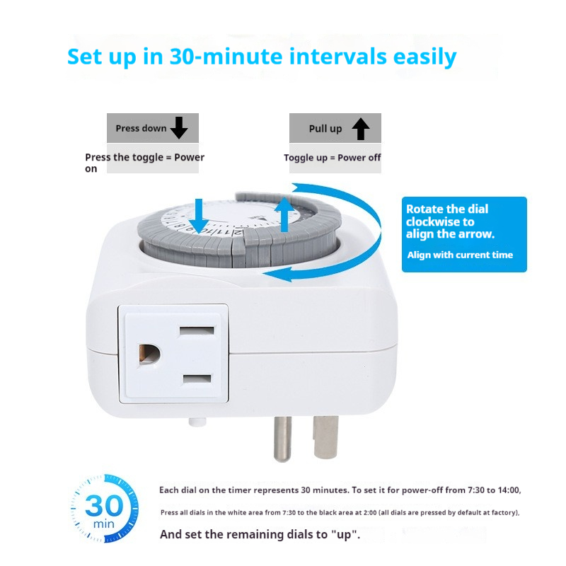 Таймер-розетка с автоматически – обзор и цена Timer Dual Outlet