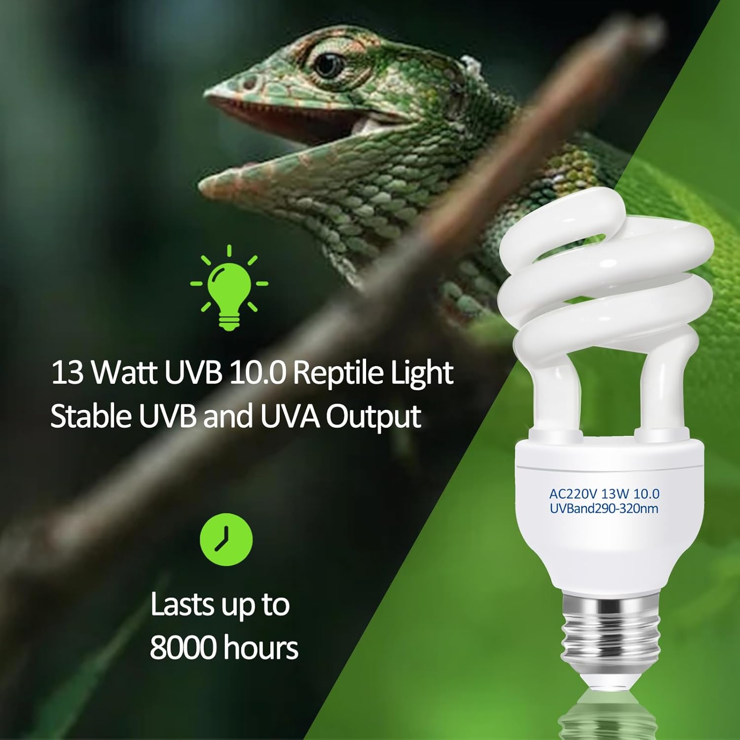 UVB 5,0 10,0 лампа для нагрева – обзор и цена Calcium Powder Reptile
