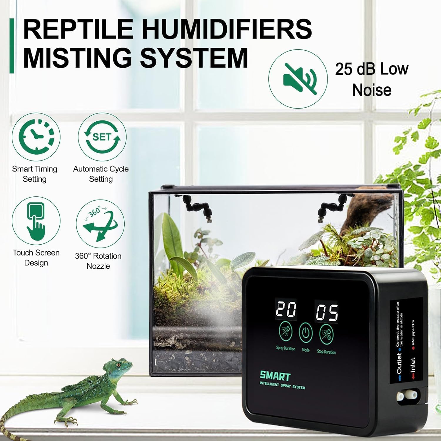 Умная система увлажнения для р – обзор и цена Misting Nozzle Reptile