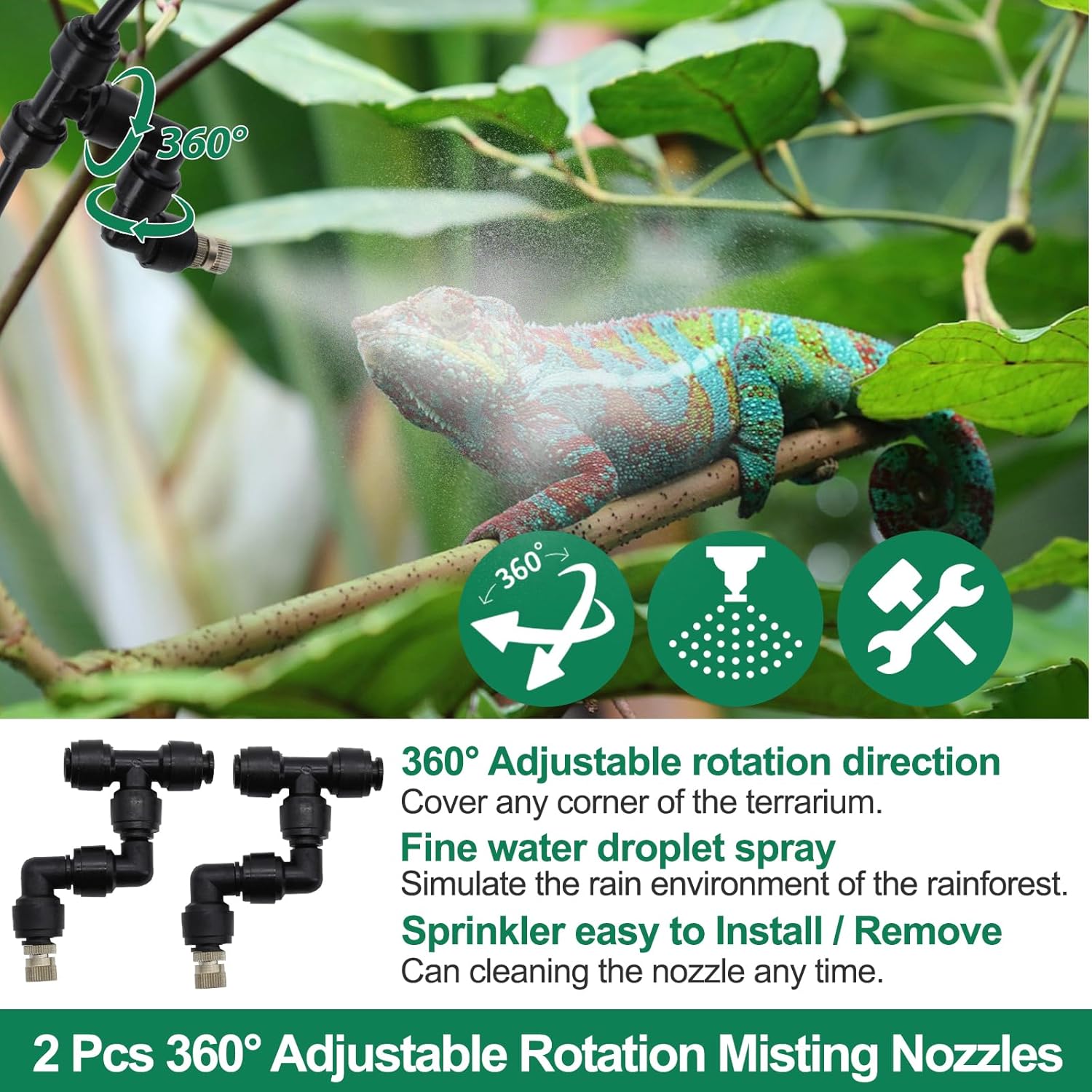 Умная система увлажнения для р – обзор и цена Misting Nozzle Reptile